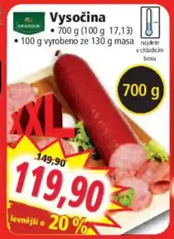 Norma Vysočina nabídka