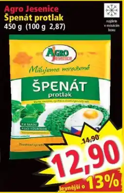 Norma Agro Jesenice Špenát protlak nabídka