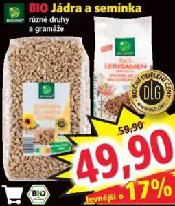 Norma BIO Jádra a semínka nabídka