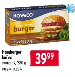 Astur&Qanto Nowaco Hamburger kuřecí smažený nabídka