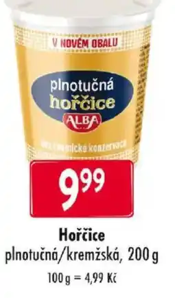 Astur&Qanto Hořčice plnotučná/kremžská nabídka