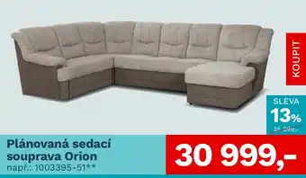 Plánovaná sedací souprava Orion