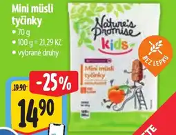 Albert Mini müsli tyčinky nabídka