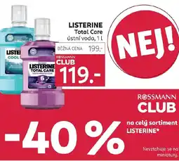 Rossmann LISTERINE Total Care ústní voda nabídka