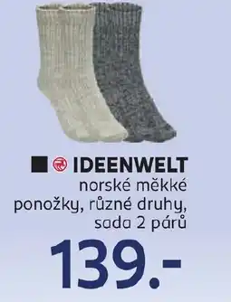 Rossmann IDEENWELT norské měkké ponožky nabídka