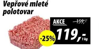 Vepřové mleté polotovar