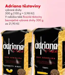 CBA Adriana těstoviny nabídka