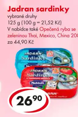 CBA Jadran sardinky nabídka