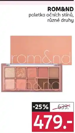 Rossmann ROM&ND paletka očních stínů nabídka