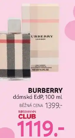 Rossmann BURBERRY dámská EdP nabídka
