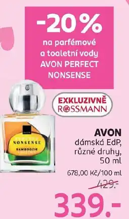 Rossmann AVON dámská EdP nabídka