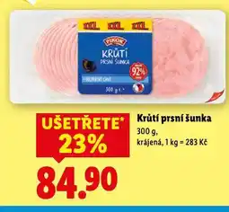 Lidl Krůtí prsní šunka nabídka