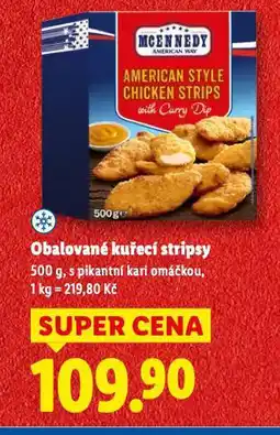 Lidl Obalované kuřecí stripsy nabídka