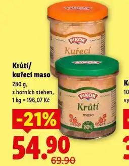 Lidl Krůtí maso nabídka