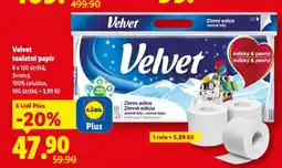 Lidl Velvet toaletní papír nabídka