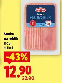 Lidl Šunka na rohlík nabídka