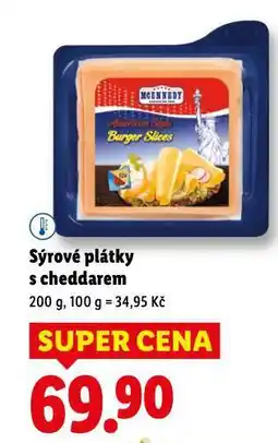 Lidl Sýrové plátky s cheddarem nabídka