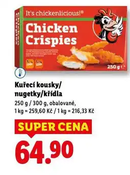 Lidl Kuřecí nugetky nabídka