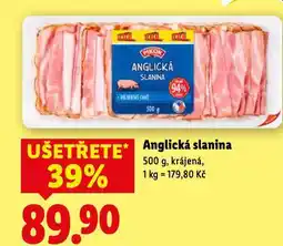Lidl Anglická slanina nabídka