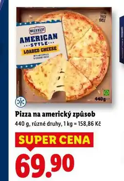 Lidl Pizza na americký způsob nabídka