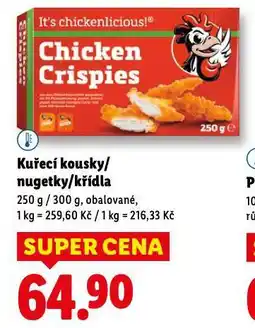 Lidl Kuřecí kousky nabídka