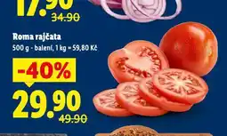 Lidl Roma rajčata nabídka