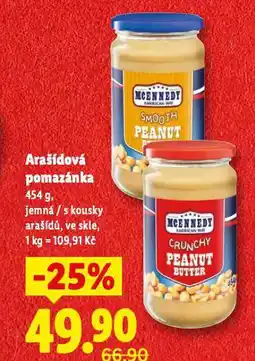 Lidl Arašídová pomazánka nabídka