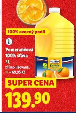 Lidl Pomerančová šťáva nabídka