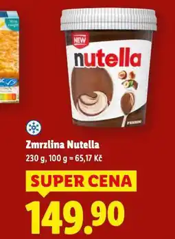 Lidl Zmrzlina nutella nabídka