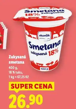 Lidl Zakysaná smetana nabídka