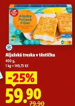 Lidl Aljašská treska v těstíčku nabídka