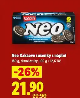 Lidl Neo sušenky nabídka