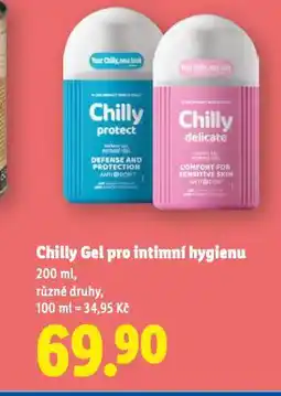 Lidl Chilly gel pro intimní hygienu nabídka