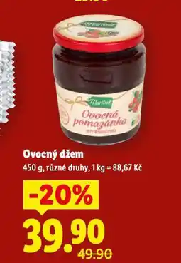 Lidl Ovocný džem nabídka