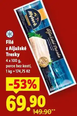 Lidl Filé z aljašské tresky nabídka