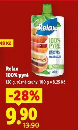 Lidl Relax 100% pyré nabídka
