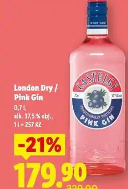 Lidl London dry gin nabídka