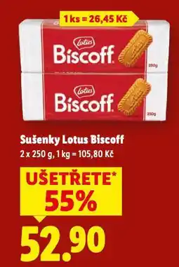 Lidl Biscoff sušenky lotus nabídka