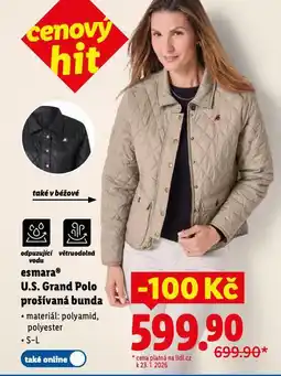 Lidl Prošívaná bunda nabídka