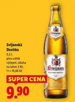 Lidl Pivo svijanská 10 nabídka