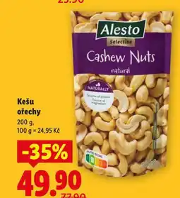 Lidl Kešu ořechy nabídka