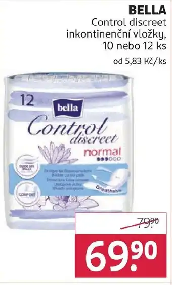 Rossmann BELLA Control discreet nabídka