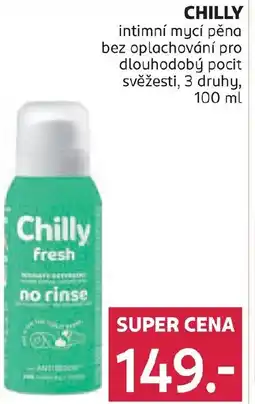Rossmann CHILLY intimní mycí pěna bez oplachování nabídka