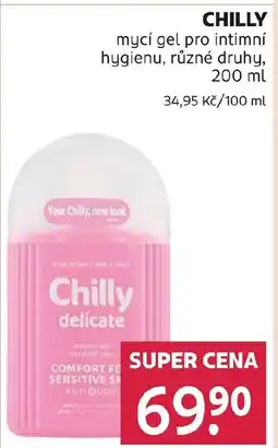 Rossmann CHILLY mycí gel pro intimní hygienu nabídka