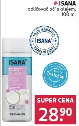 Rossmann ISANA odličovač očí s s olejem nabídka