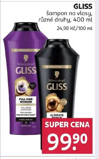Rossmann GLISS šampon na vlasy nabídka