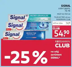 Rossmann SIGNAL zubní pasta nabídka