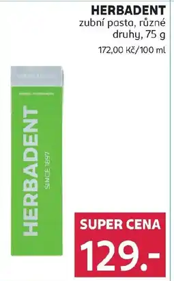 Rossmann HERBADENT zubní pasta nabídka