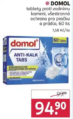 Rossmann DOMOL tablety proti vodnímu kameni nabídka