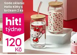 Pepco Sada sklenic Hello Kitty s brčkem nabídka